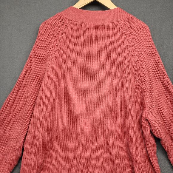 Woman Within Cardigan Sweater Womens Plus Size 3X Pink V Neck Casual - Picture 9 of 13